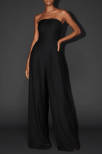 Backless Wide Leg Jumpsuit in Black – Sleek & Chic - @BlackWhite
