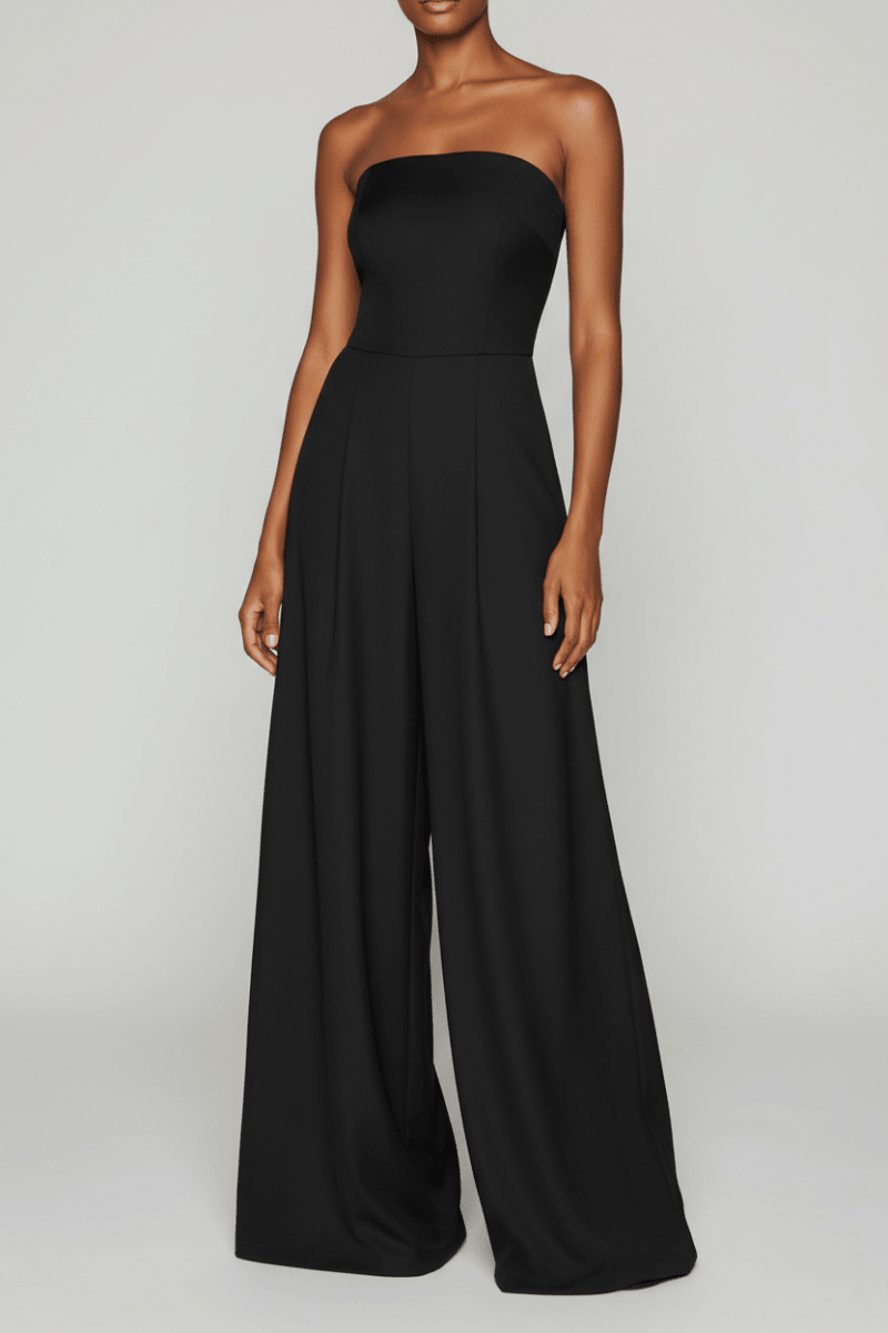 Backless Wide Leg Jumpsuit in Black – Sleek & Chic - @BlackWhite
