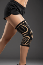 Copper Fiber Knitted Knee Pads – Sport & Fitness Support - @BlackWhite