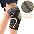 Copper Fiber Knitted Knee Pads – Sport & Fitness Support - @BlackWhite