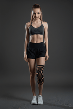 Copper Fiber Knitted Knee Pads – Sport & Fitness Support - @BlackWhite