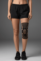 Copper Fiber Knitted Knee Pads – Sport & Fitness Support - @BlackWhite