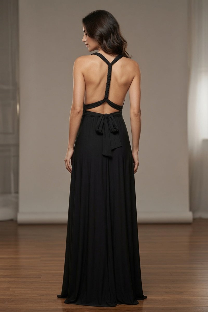 Multiway Backless Bandage Maxi Dress – 15+ Styling Options - @BlackWhite