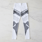 Reflective High-Waist Sport Yoga Pants for Women - @BlackWhite