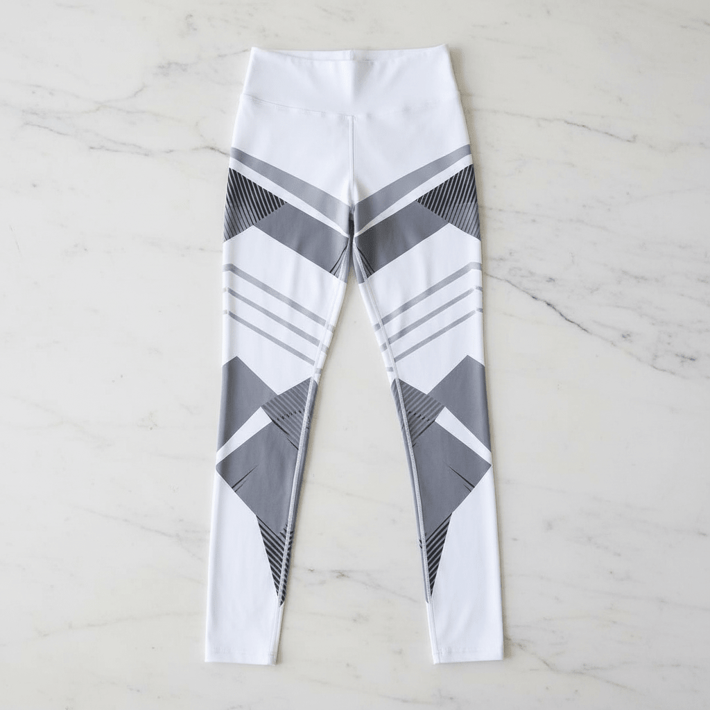 Reflective High-Waist Sport Yoga Pants for Women - @BlackWhite