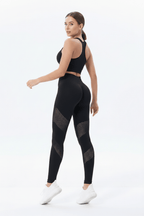 Seamless Gradient Yoga Leggings – High Waist & Hip Lift - @BlackWhite