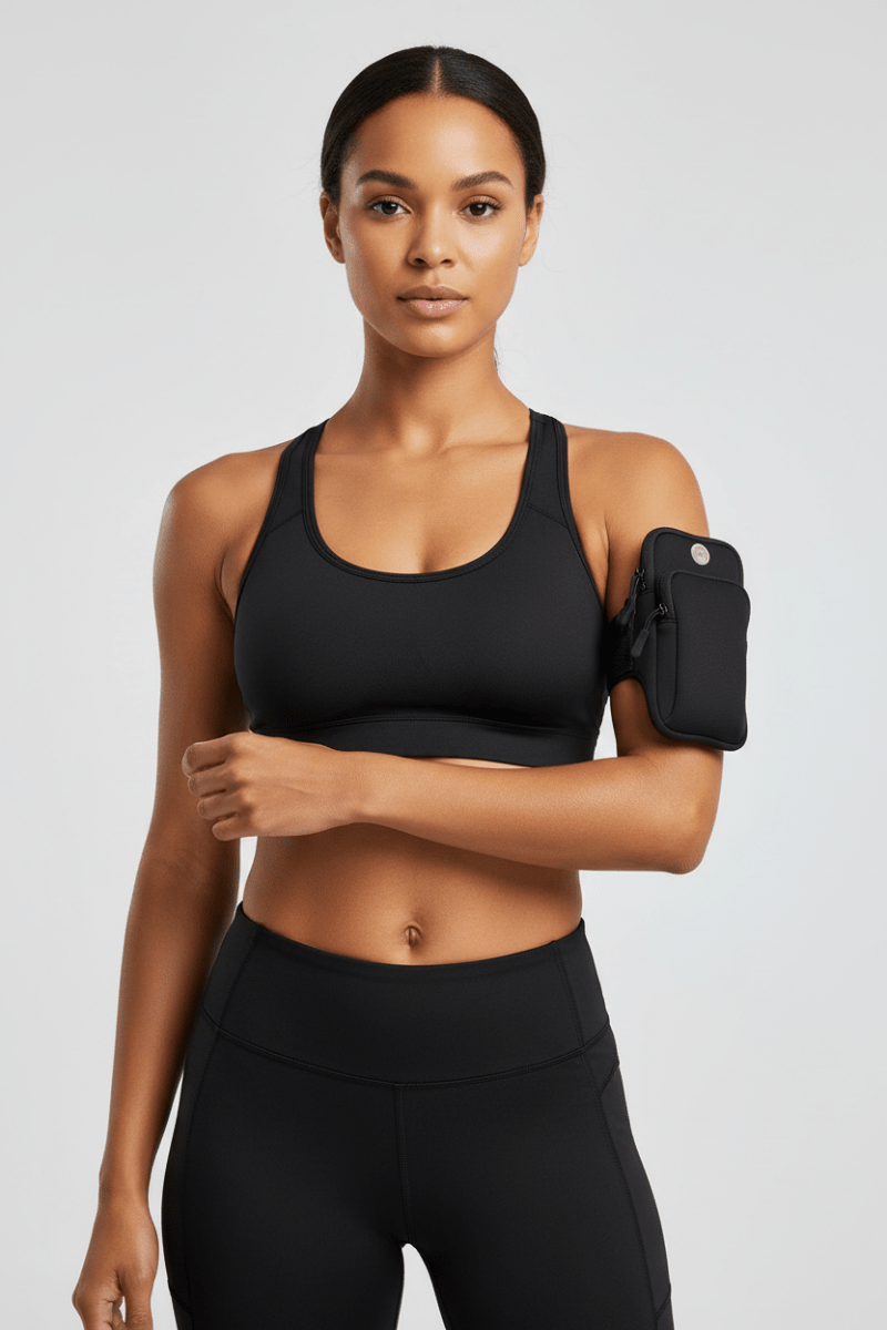 Sports Armband Phone Bag – Running, Gym & Outdoor Use - @BlackWhite