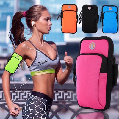 Sports Armband Phone Bag – Running, Gym & Outdoor Use - @BlackWhite