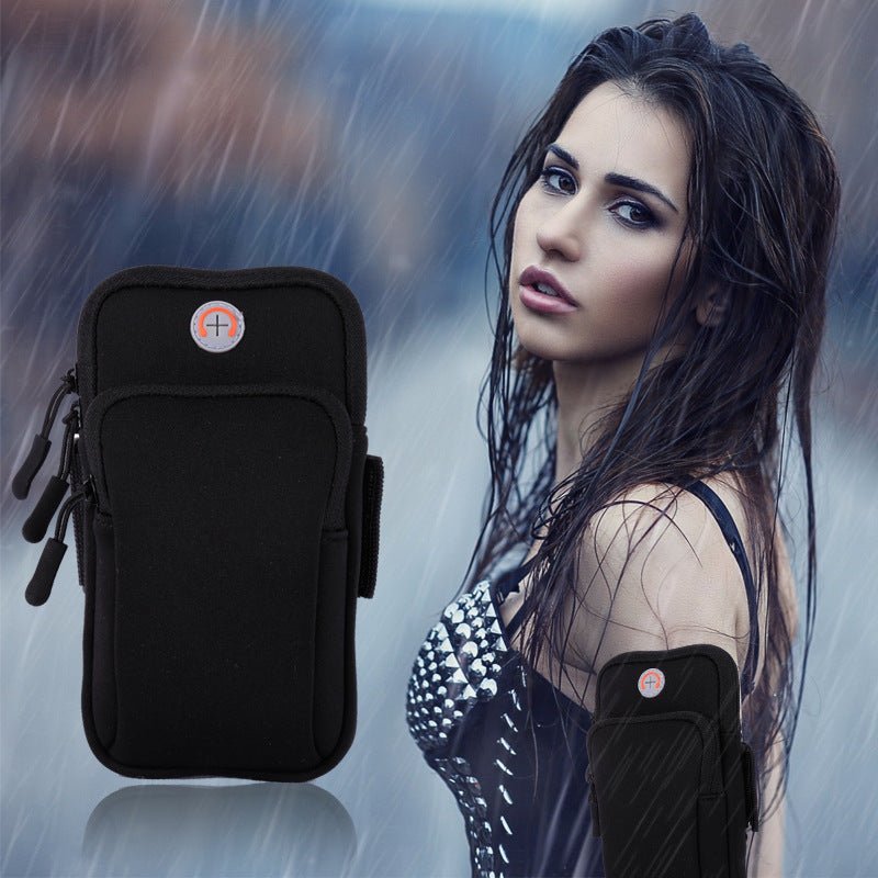 Sports Armband Phone Bag – Running, Gym & Outdoor Use - @BlackWhite