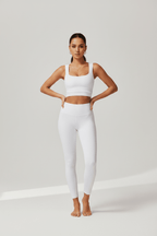 Women's Breathable Exercise Vest – Tight-Fit Back Top - @BlackWhite
