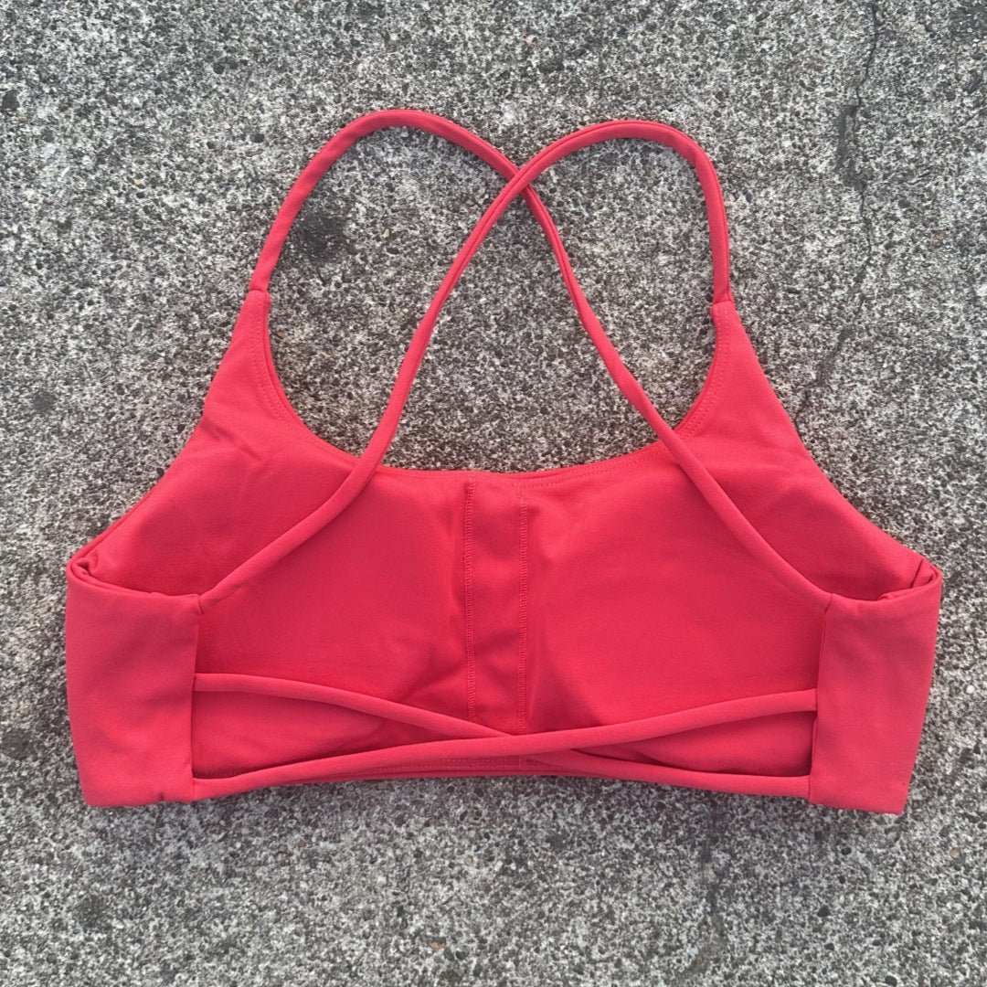 Women's High-Support Sports Bra with Double Straps - @BlackWhite