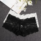 Black high-waist cotton thong with lace trim, elegant minimalist design for chic outfits