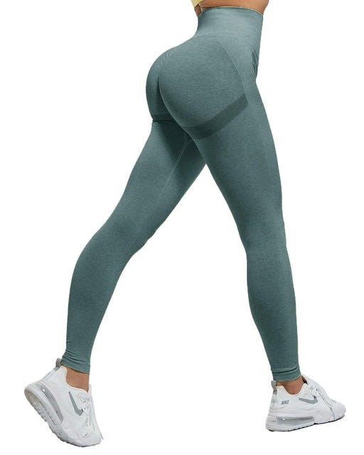 Women's High-Waist Scrunch Leggings – Gym & Fitness - @BlackWhite