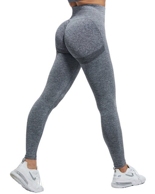Women's High-Waist Scrunch Leggings – Gym & Fitness - @BlackWhite