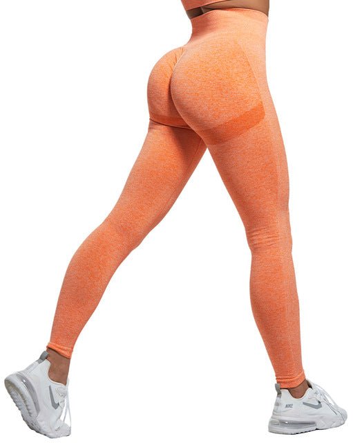 Women's High-Waist Scrunch Leggings – Gym & Fitness - @BlackWhite
