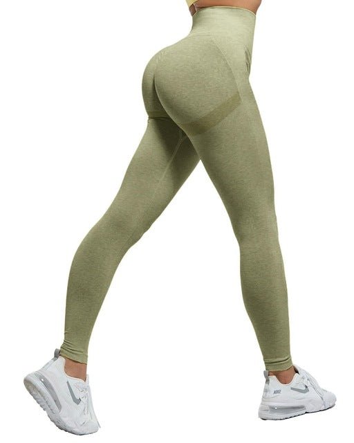 Women's High-Waist Scrunch Leggings – Gym & Fitness - @BlackWhite