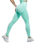 Women's High-Waist Scrunch Leggings – Gym & Fitness - @BlackWhite