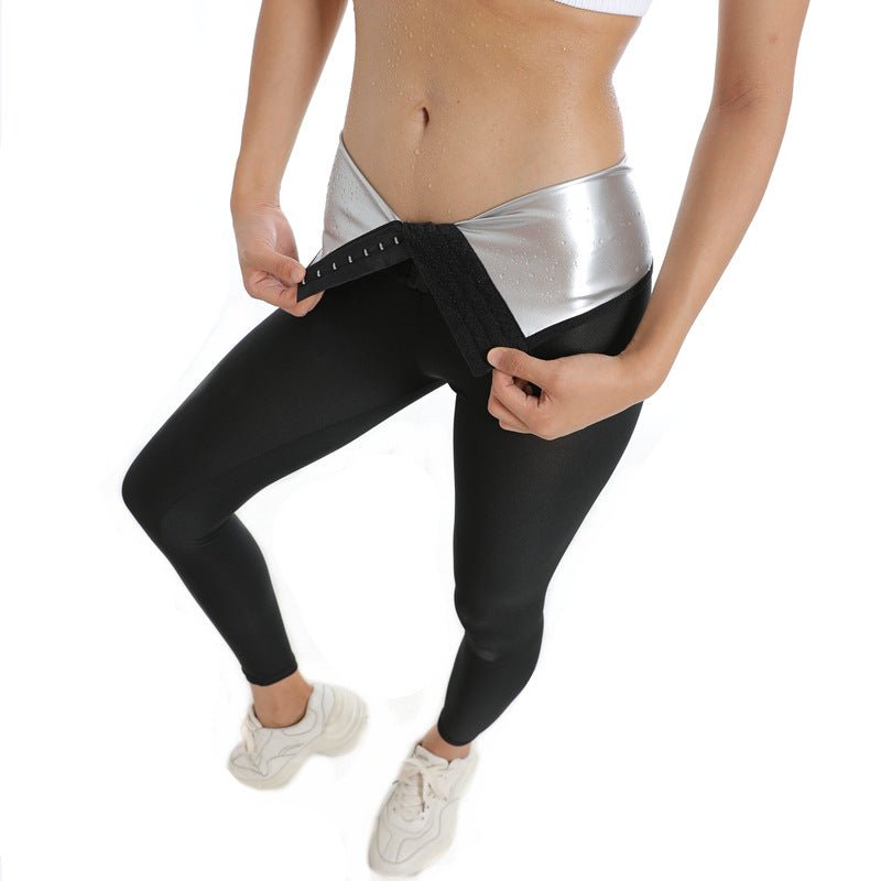 Women's High-Waist Sculpting Fitness Leggings Set - @BlackWhite