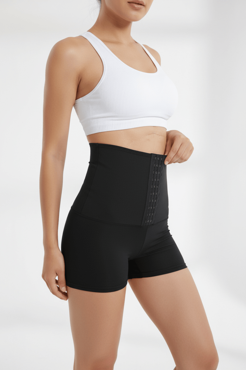 Women's High-Waist Sculpting Fitness Leggings Set - @BlackWhite