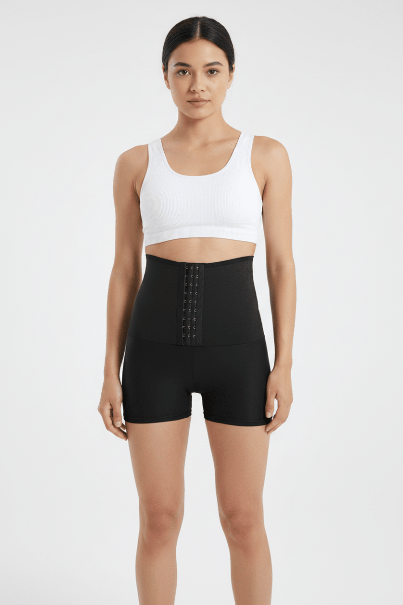 Women's High-Waist Sculpting Fitness Leggings Set - @BlackWhite