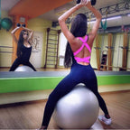Women's One-Piece Backless Sport Suit for Yoga & Gym - @BlackWhite