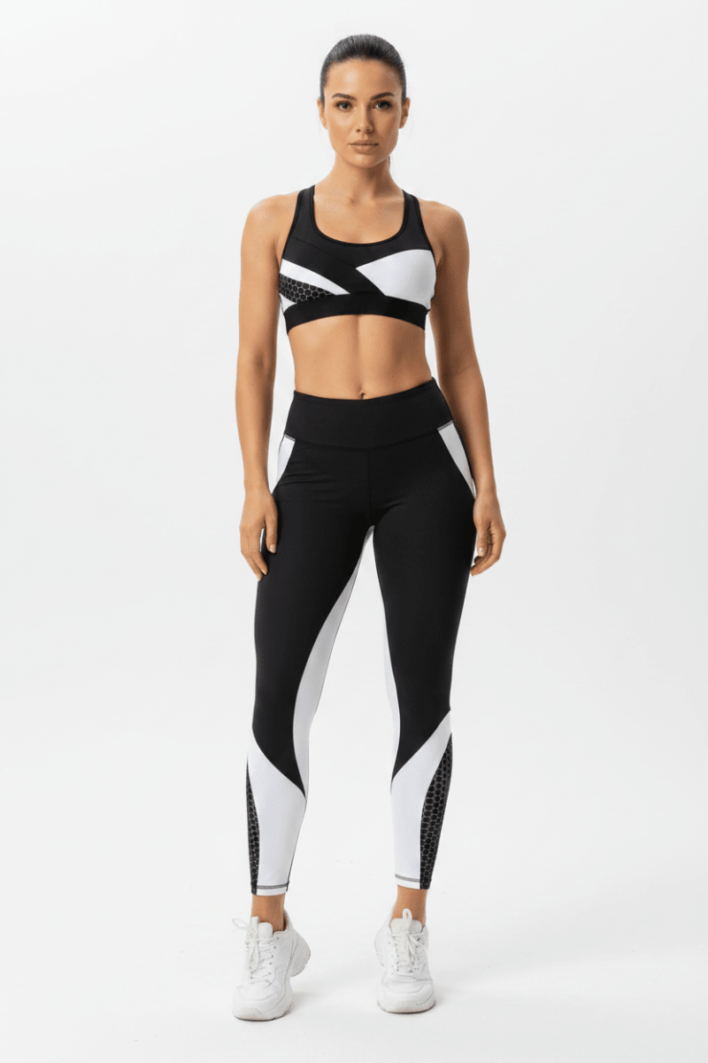 Women's Push-Up Seamless Leggings for Gym & Yoga - @BlackWhite