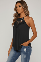Women's Sexy Embroidered Camisole – Black & White - @BlackWhite