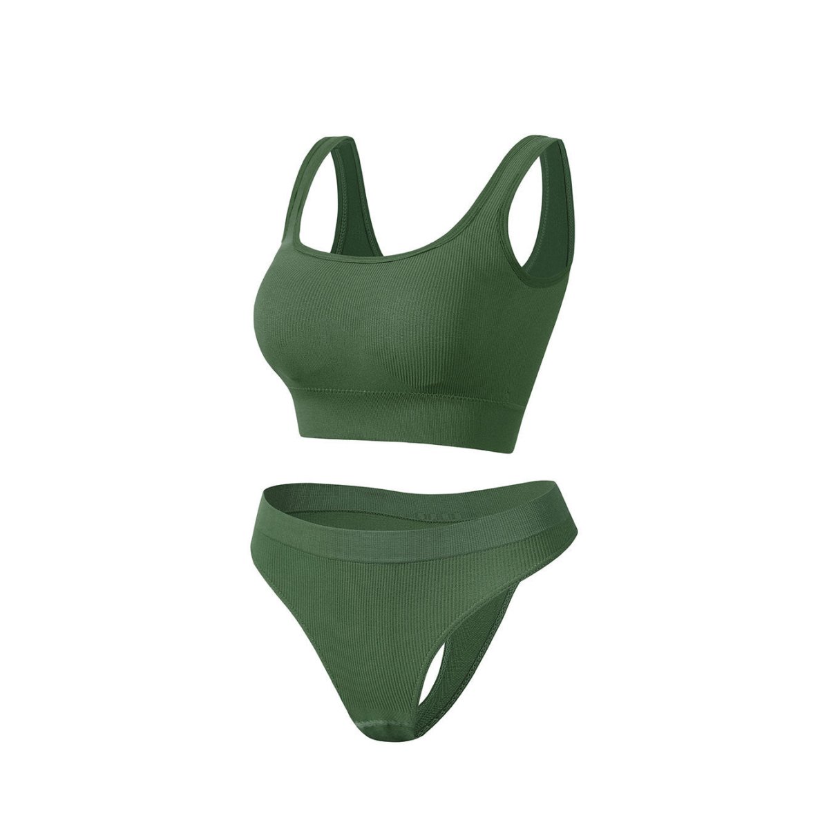 Women's Shockproof Sports Bra & Fitness Vest Set - @BlackWhite