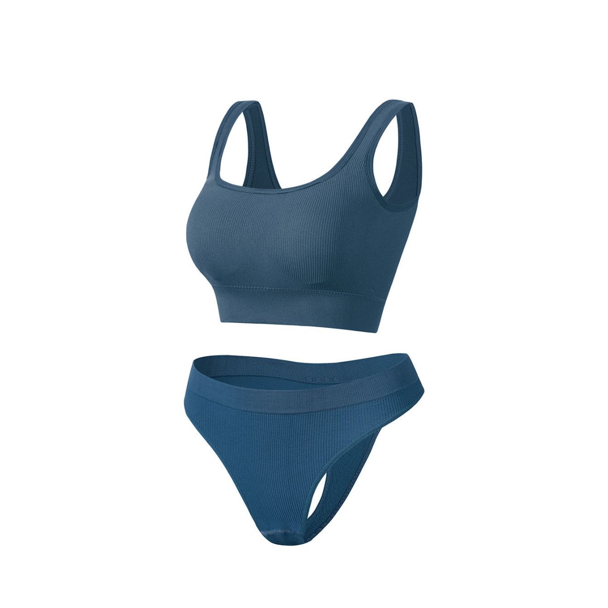 Women's Shockproof Sports Bra & Fitness Vest Set - @BlackWhite