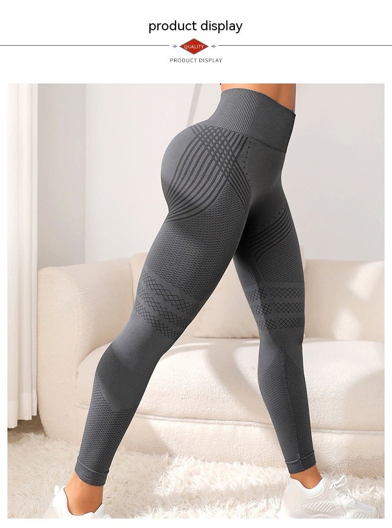 Women's Skinny Yoga Pants for Running & Fitness - @BlackWhite