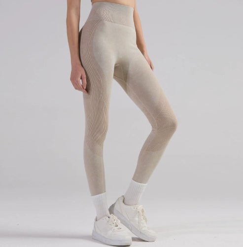 Women's Skinny Yoga Pants for Running & Fitness - @BlackWhite