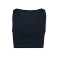 Women's Sleeveless Crop Sports Top for Yoga & Gym - @BlackWhite