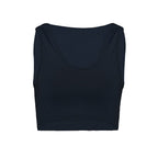 Women's Sleeveless Crop Sports Top for Yoga & Gym - @BlackWhite