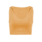 Women's Sleeveless Crop Sports Top for Yoga & Gym - @BlackWhite