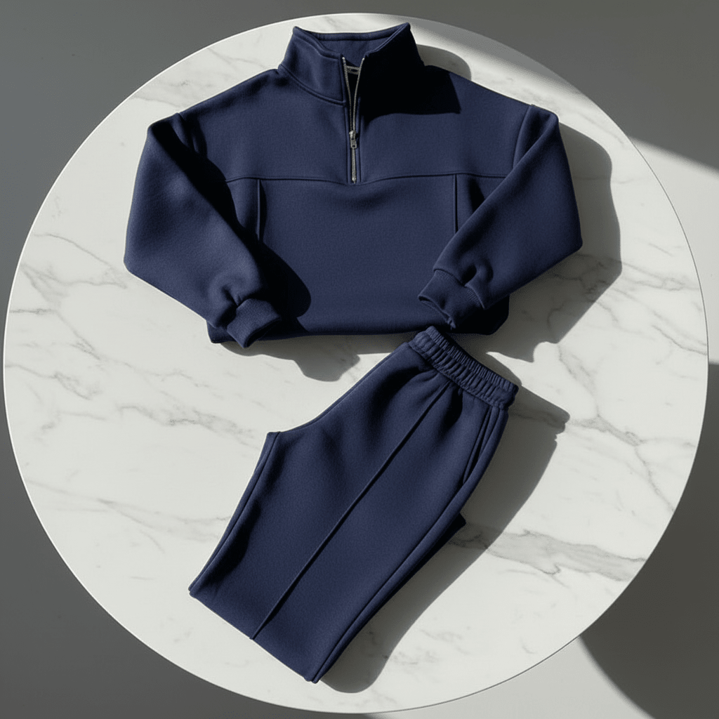 Y2K Women's Zip Tracksuit – Two-Piece Contrast Sport Set - @BlackWhite